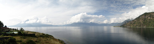 Lake Atitlan picture dawn