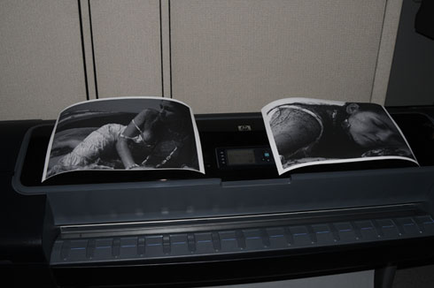 HP z2100 photography printer, B&W review