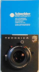 Schneider-Kreuznach camera lens for 4x5 inch large format digital photography