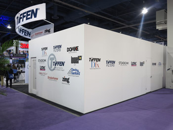 TIffen booth at ces pam 2013 las vegas