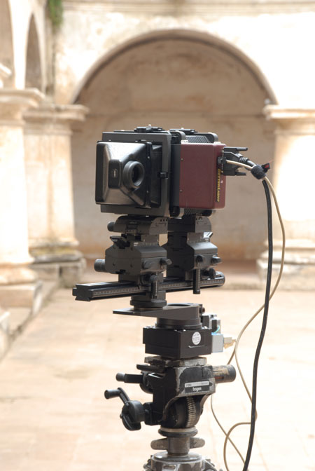 BetterLight setup for architectural photography at monastery Capuchinas