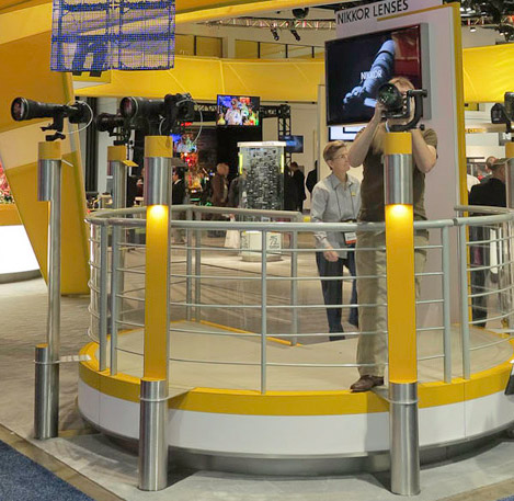 Telephoto lenses in booth: 500mm f/4G, 600mm f/4G