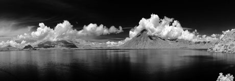 Comparison of black and white, natural color, and color infrared aerial