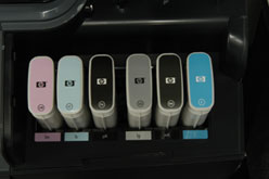 HP Z2100 has eight ink channels
